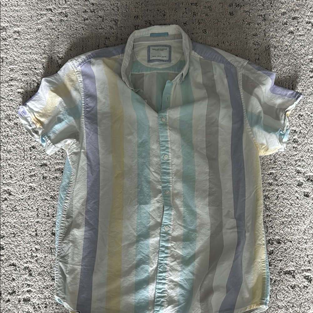 Denim & Flower Blue and White Checkered Shirt